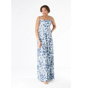 Brigette Dress in floral Evening Garden